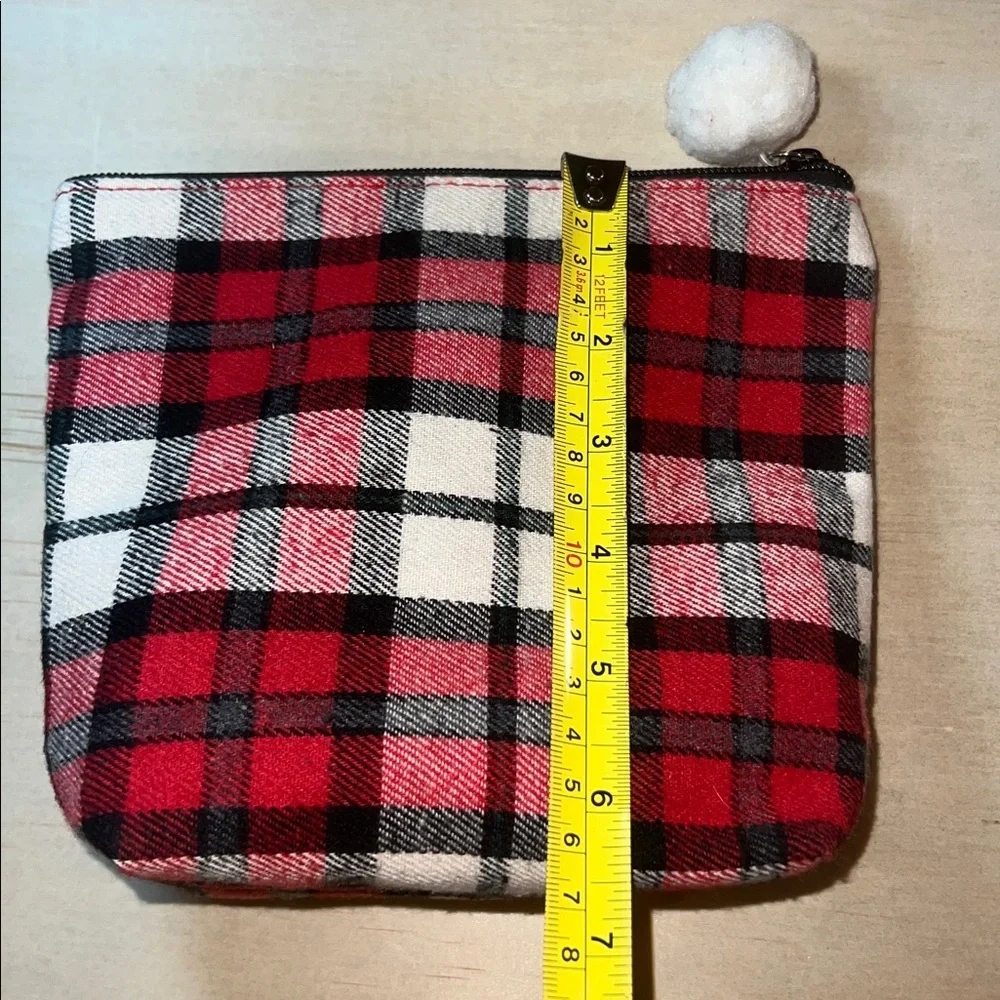 Plaid Red and Black Women's Cosmetic/Travel Bag
